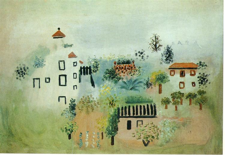 景观 Landscape, 毕加索, 1928年